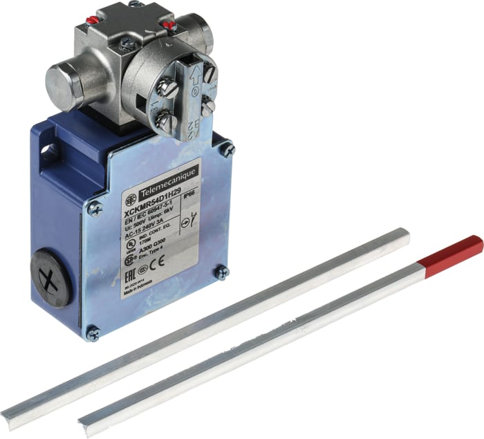Telemecanique Sensors XCKMR Series Lever Limit Switch, 2NC/2NC, IP66, 4P, Zamak Zinc Alloy Housing, 240V ac Max, 10A Max