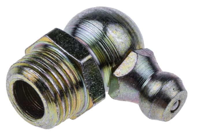 Juego de racores de engrase RS PRO, contiene H1 recto 1/8 pulg. BSP (x50); H2 45° 1/8 pulg. BSP (x50); H3 90° 1/8 pulg.