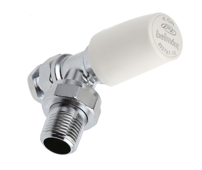 Pegler Yorkshire Chrome Plated Brass 15 mm Compression to 1/2 in BSP Manual Radiator Valve