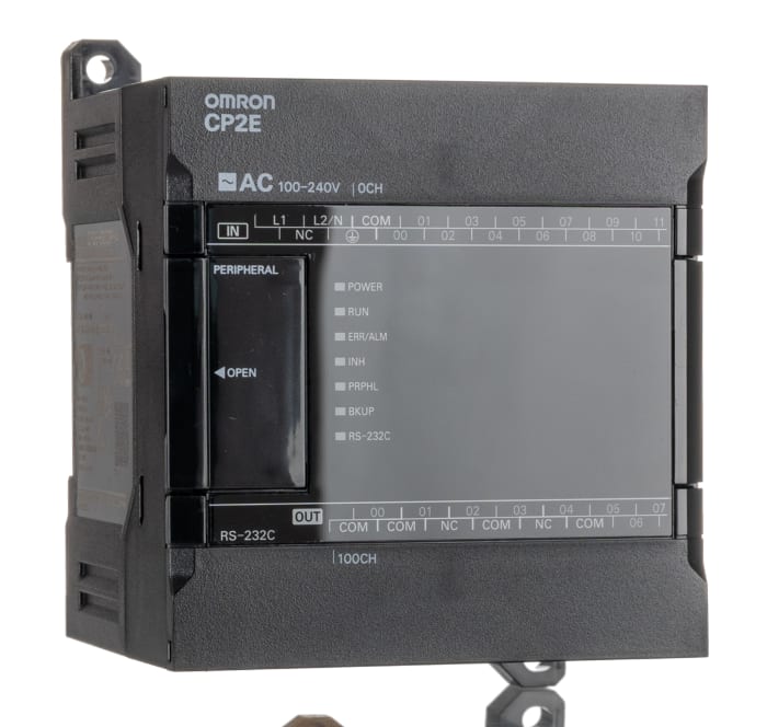 Omron CP2E Series PLC CPU for Use with CP2E Series, Relay Output, 12-Input, PNP/NPN Input