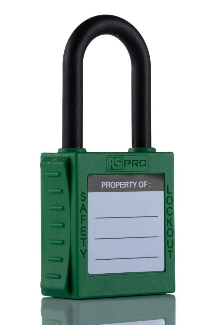 RS PRO | RS PRO Green 1-Lock Lockout Nylon Safety Lockout, 6.35 mm ...