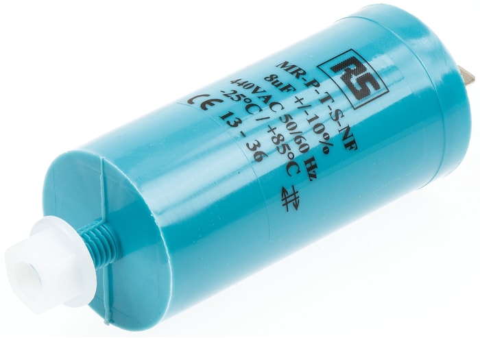 RS PRO Polypropylene Film Capacitor, 440V ac, ±10%, 8μF, Screw Mount