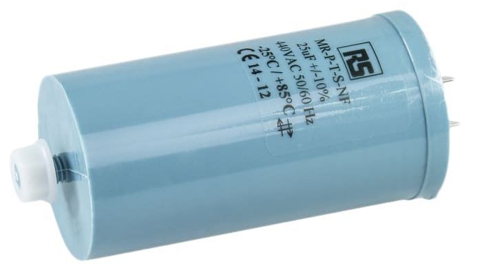 RS PRO Polypropylene Film Capacitor, 440V ac, ±10%, 25μF, Screw Mount