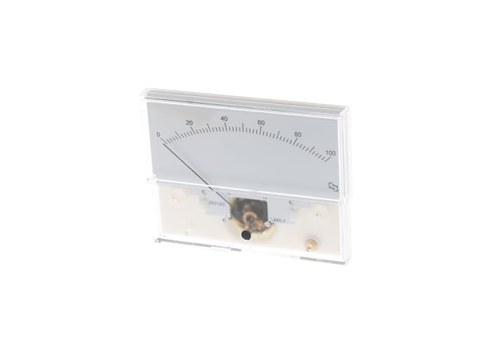 Sifam Tinsley Analogue Panel Ammeter 100μA DC, 40.5mm x 91.5mm, ±1.5 % Moving Coil