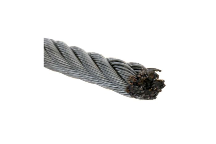 RS PRO | RS PRO Galvanised Steel Wire Rope, 75 m | 197-0124 | RS