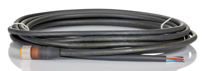Cable de actuador de sensor Lumberg Automation, con. A Recta Hembra, con. B Sin terminación, long. 5 m, 30V, IP65, IP67