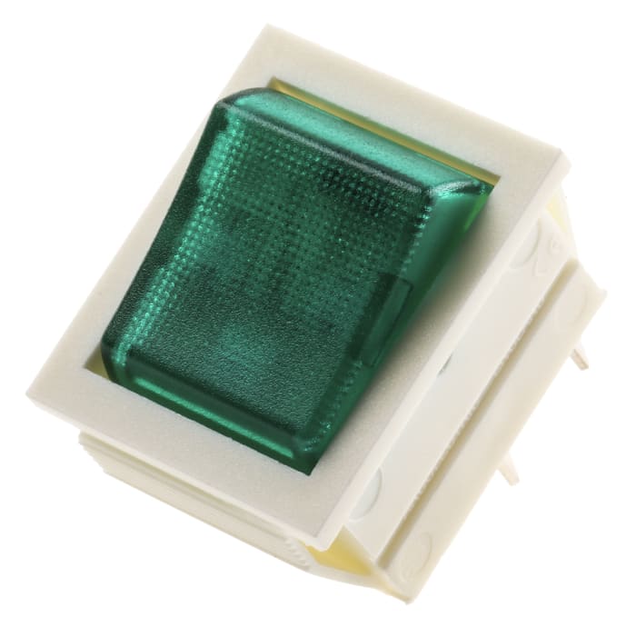 Arcolectric (Bulgin) Ltd Illuminated DPST, On-Off Rocker Switch Panel Mount
