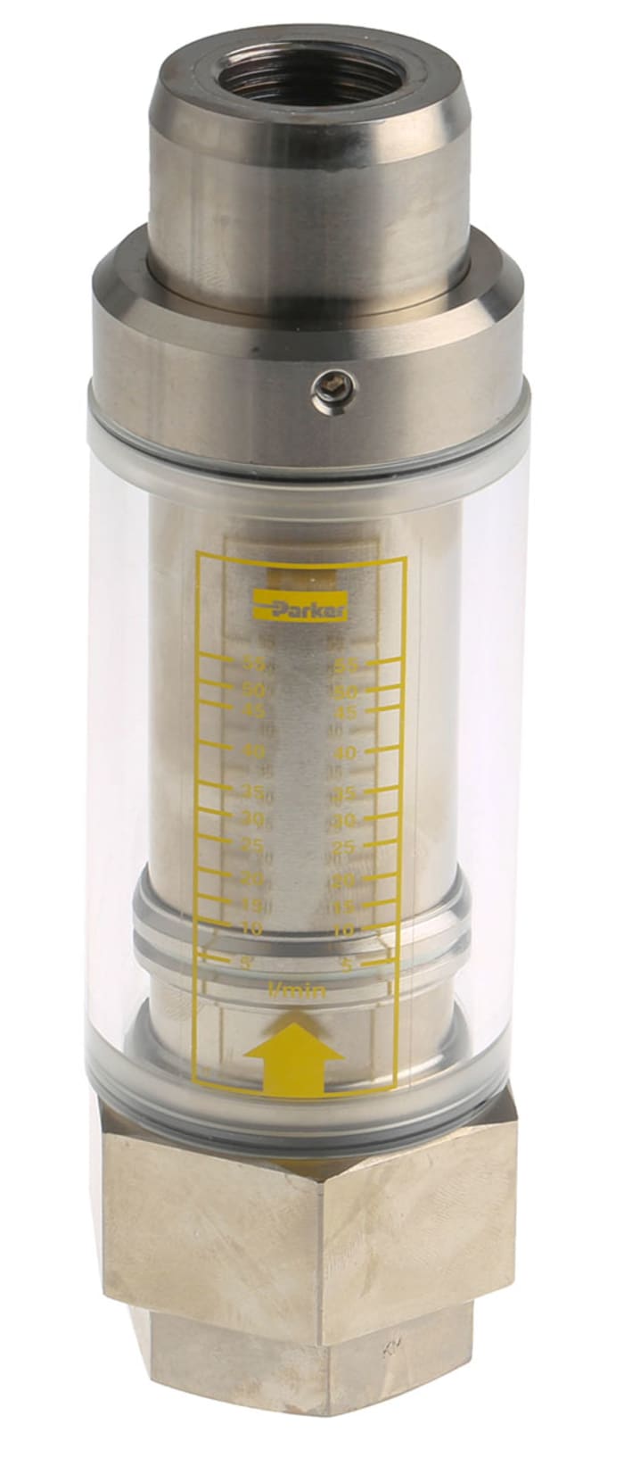 Parker UCC Variabilní plochaPrůtokoměr, 5 L/min → 55 L/min