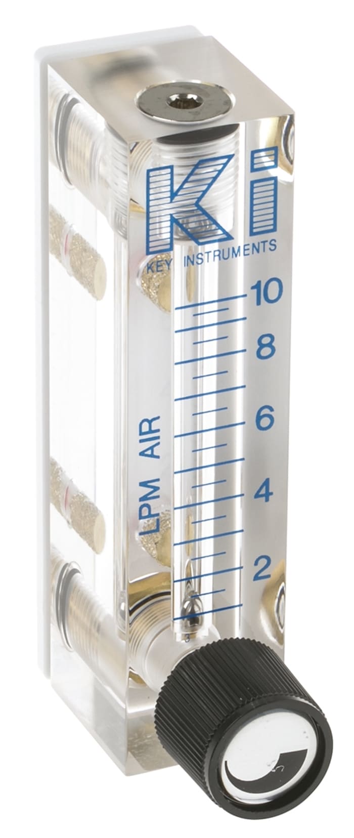 Key Instruments FR2000 Series Variable Area Flow Meter for Gas, 1 L/min Min, 10 L/min Max