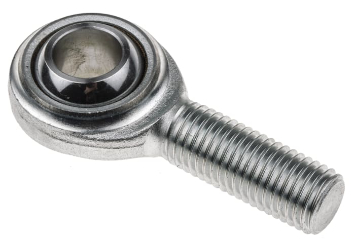 RS PRO M16 x 2 Male Steel Rod End, 16mm Bore, 85mm Long, Metric Thread Standard, Male Connection Gender