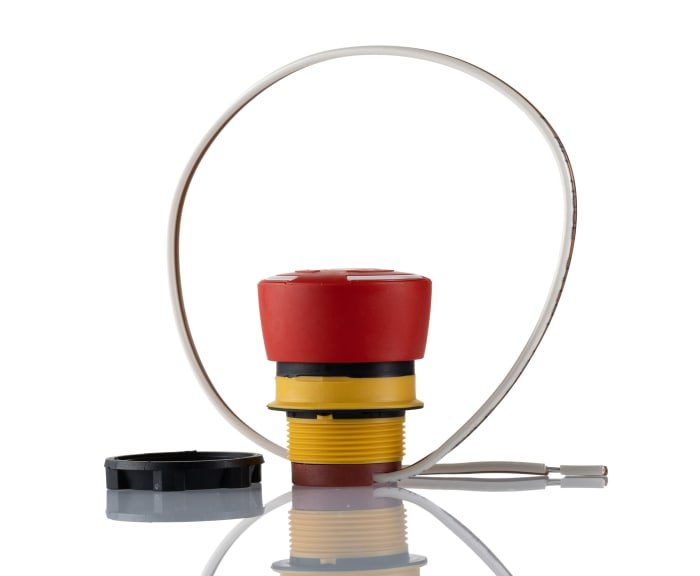 EAO 84 Series Twist Release Emergency Stop Push Button, Panel Mount, 22mm Cutout, 1 NO + 1 NC