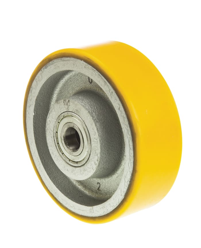 RS PRO PUR Abrasion Resistant, Corrosion Resistant Trolley Wheel, 800kg