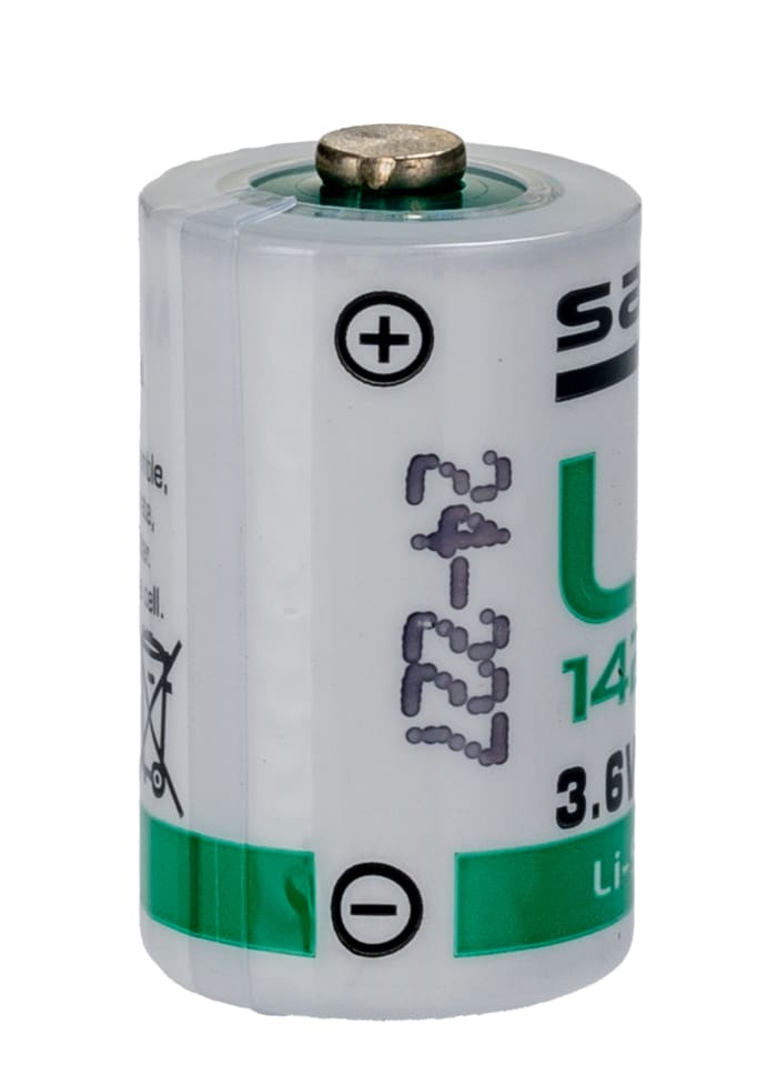 Pile 1/2 AA, 3.6V, Saft, Lithium Thionyle Chloride, 1.2Ah