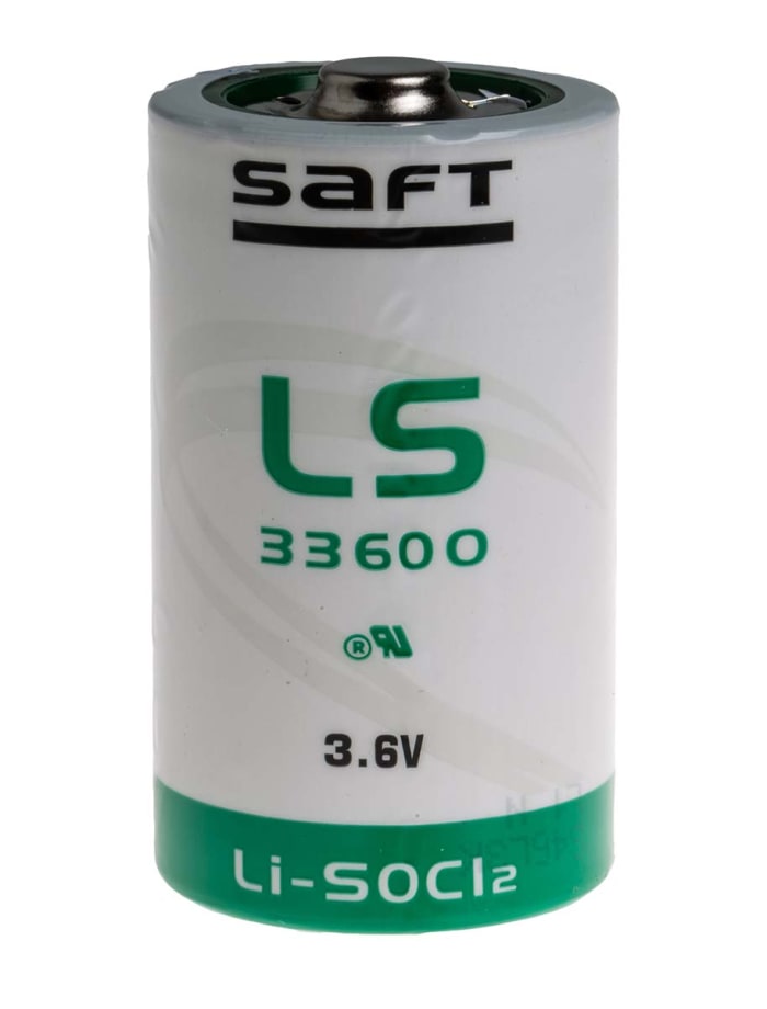 Saft 3.6V Lithium Thionyl Chloride D Battery