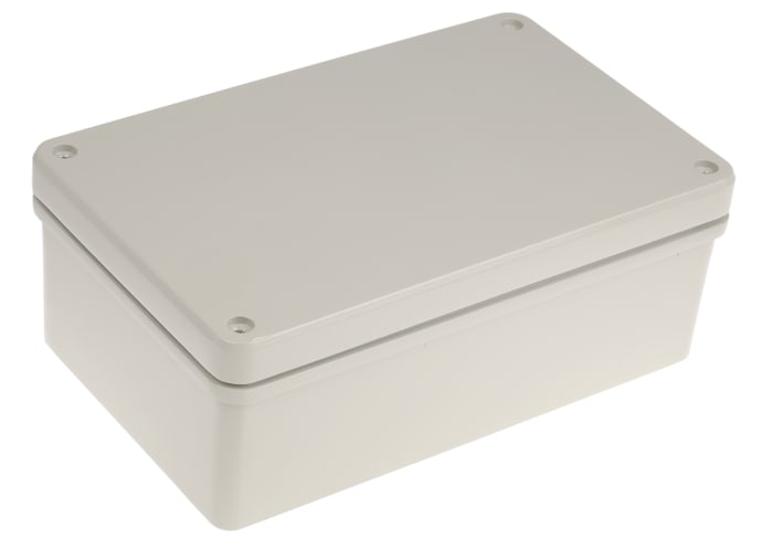 ROLEC Conform Series Grey Die Cast Aluminium Enclosure, IP66, IP67, Grey Lid, 266 x 166 x 100mm