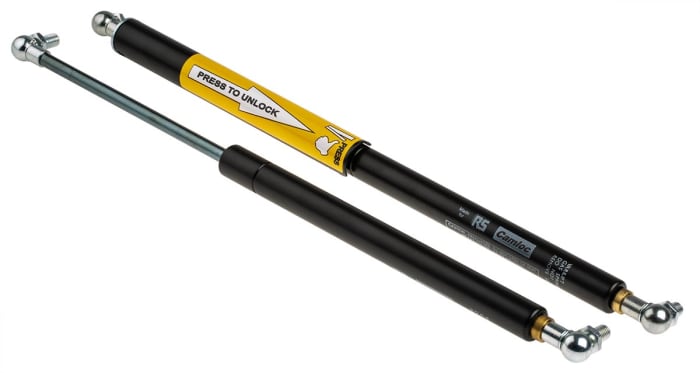Camloc Steel Gas Strut, with Ball & Socket Joint, 364.0mm Extended Length, 150.0mm Stroke Length