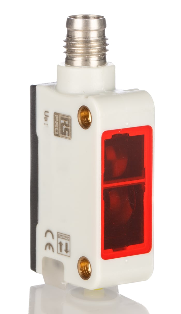 RS PRO Polarised Retro Reflection Photoelectric Sensor, Block Sensor, 4 m Detection Range
