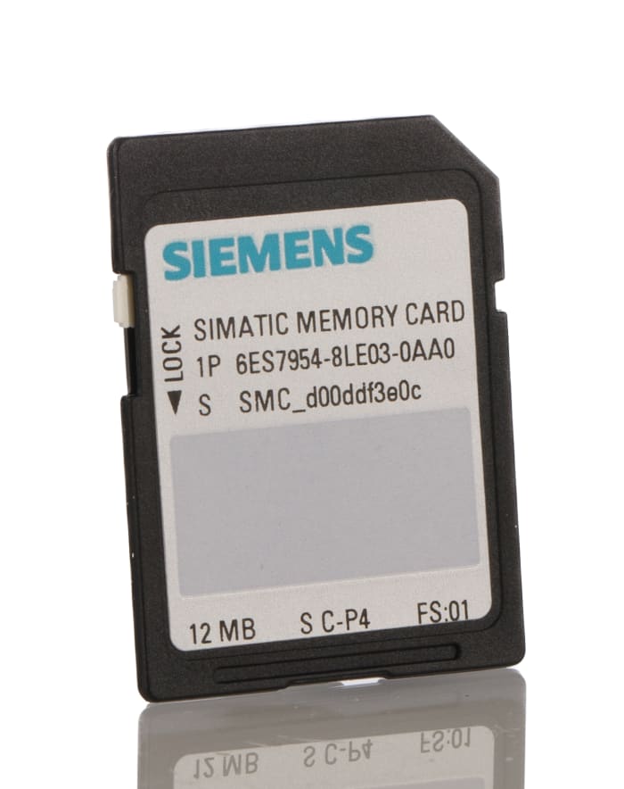 Siemens Memory Card for Use with S7-1X00 CPU/SINAMICS