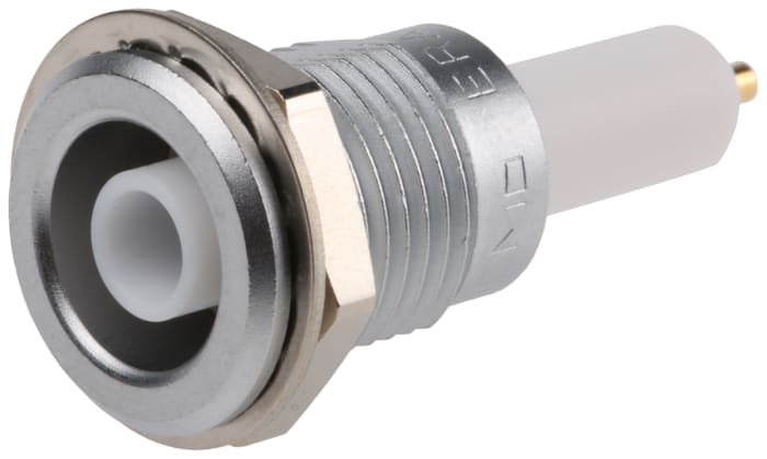 LEMO 1S Series, Jack Panel Mount Circular Coaxial Connector, Solder Termination, Straight Body
