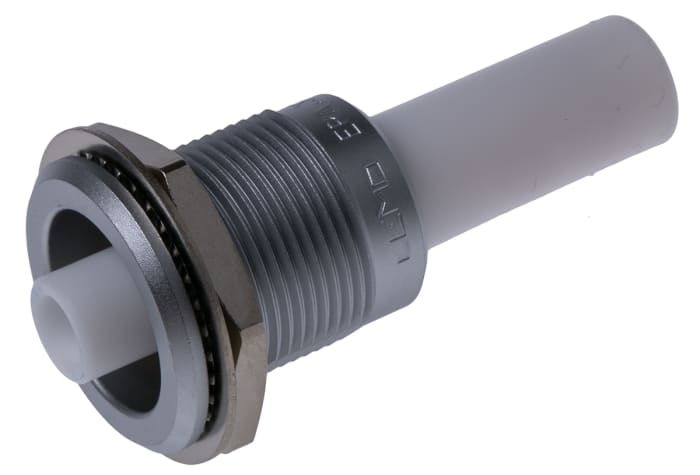 LEMO 3S Series, Jack Panel Mount Circular Coaxial Connector, Solder Termination, Straight Body