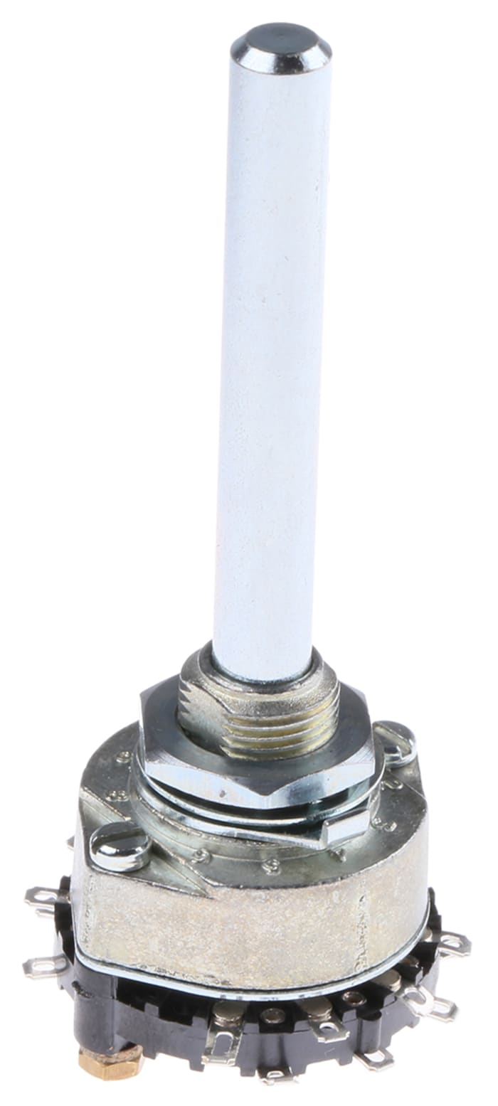Lorlin, 3 Position 4PST Rotary Switch, 1 A @ 12 V, Solder