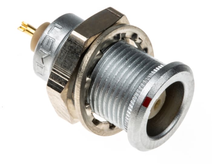 LEMO Circular Connector, 2 Contacts, Panel Mount, Socket, Female, IP50, 00 B Series
