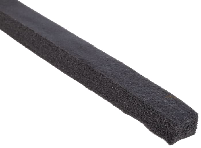 Ruban mousse PVC Simple face RS PRO, Noir, 10.0m x 12.0mm