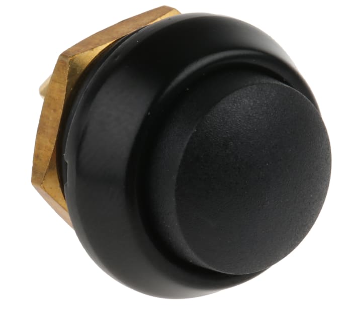 ITW Switches 59 Series Miniature Push Button Switch, Momentary, Panel Mount, 13.65mm Cutout, SPST, Clear LED, 125V ac,