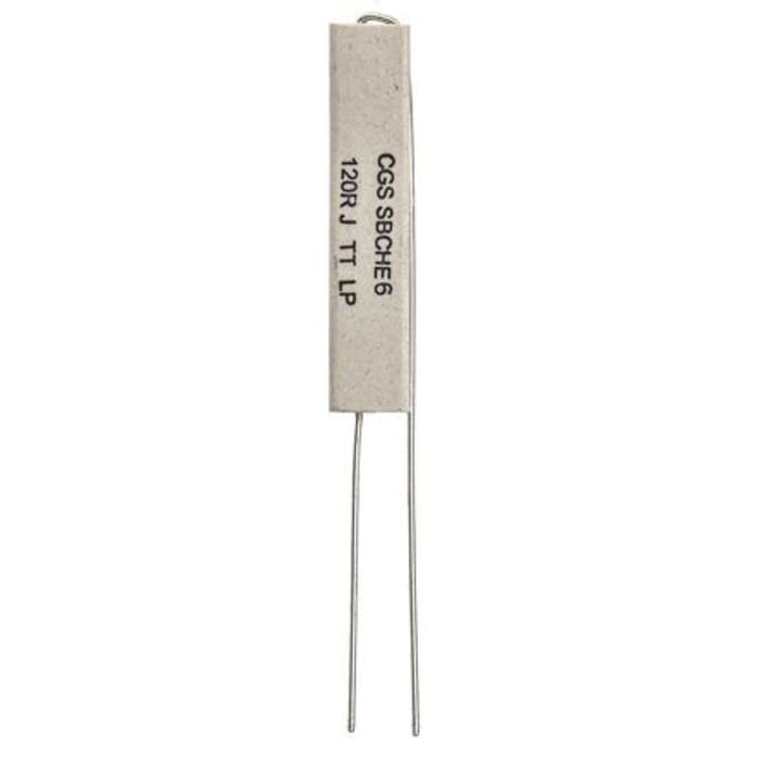 TE Connectivity 120 Ω Wirewound Resistor 7 W 5 % SBCHE6120RJ