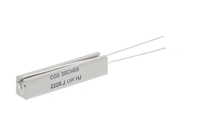 TE Connectivity 220 Ω Wirewound Resistor 7 W 5 % SBCHE6220RJ