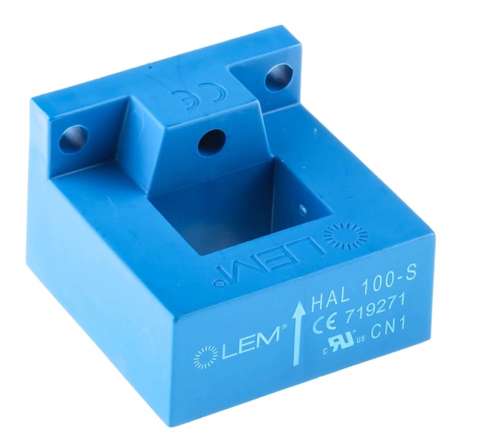 LEM HAL Series Current Transformer, 100A Input, 100:1, 20 x 15mm Bore, 15 V