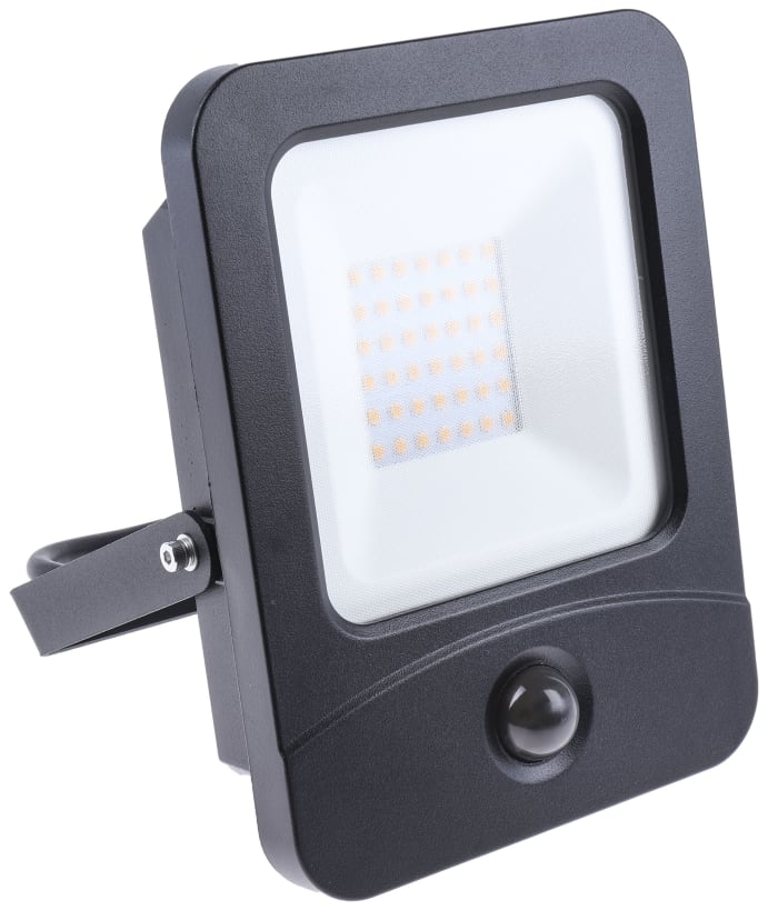 PowerLED Flex-PIR Floodlight, 30 W, 3000 lm, IP65 PIR, 175 → 265 V ac