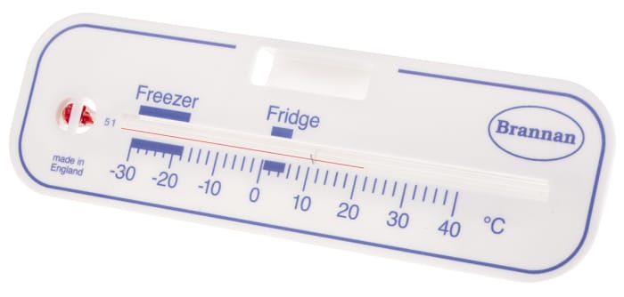 Brannan Freezer, Fridge Glass Thermometer, +40 °C max