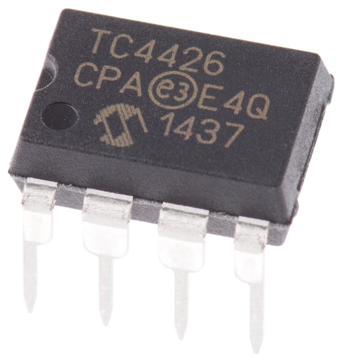 Microchip TC4426CPA MOSFET Gate Driver 2, 1.5 A 8-Pin 22 V, PDIP