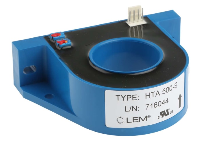 LEM HTA Series Current Transformer, 500A Input, 1000:1, 32mm Bore, 15 V