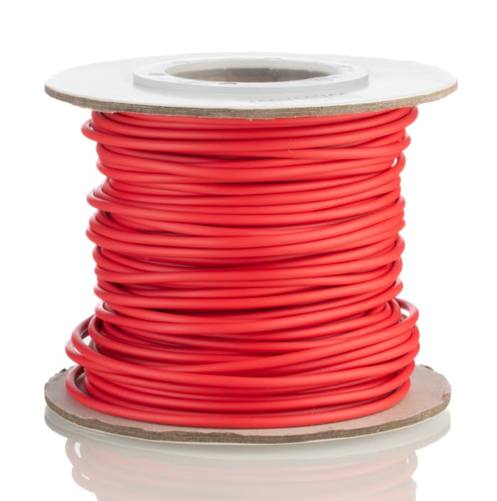 RS PRO  RS PRO Red 1.3 mm² Hook Up Wire, 16 AWG, 1C, 305m, MPPE