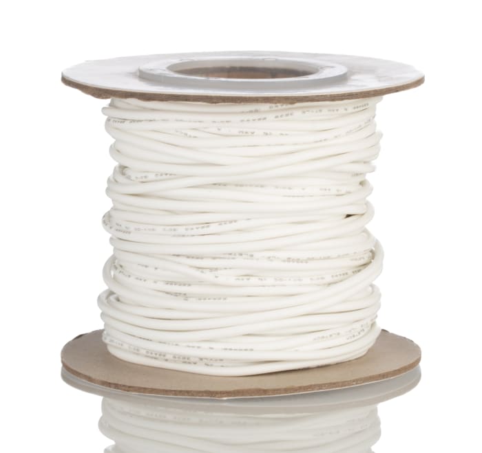 Hook-up Wire - White (22 AWG)