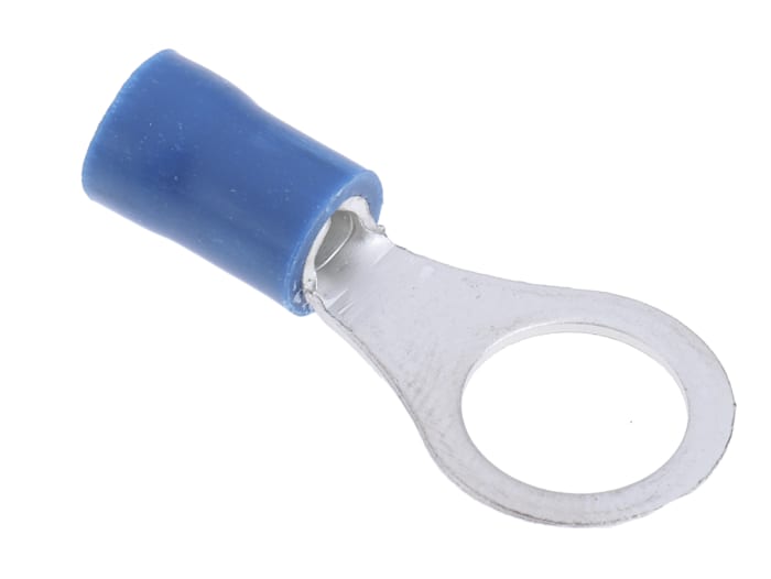 Cosses à œillet RS PRO, Isolée, Bleu, 2.5mm², M8, 12mm