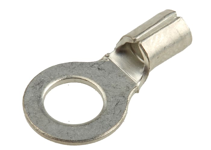 RS PRO Uninsulated Ring Terminal, M5 Stud Size, 1.5mm² to 2.5mm² Wire Size