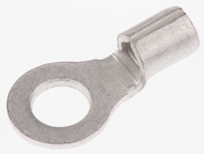 RS PRO Uninsulated Ring Terminal, M4 Stud Size, 1.5mm² to 2.5mm² Wire Size