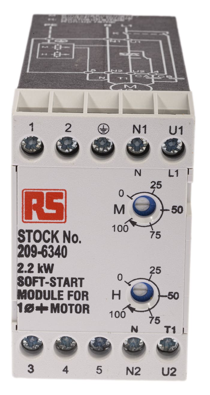 RS PRO Soft Starter, , 2.2 kW, 230 V ac, 1 Phase