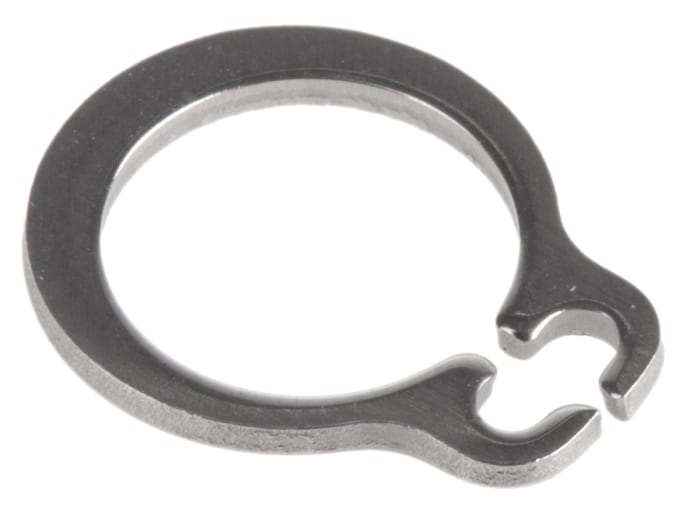 RS PRO Stainless Steel External Circlip, 8mm Shaft Diameter, 7.6mm Groove Diameter