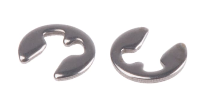 RS PRO Stainless Steel E Type Circlip, 1.5mm Shaft Diameter