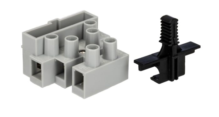 Bloc de jonction RS PRO, 3 pôles , 12mm, A visser, 16A