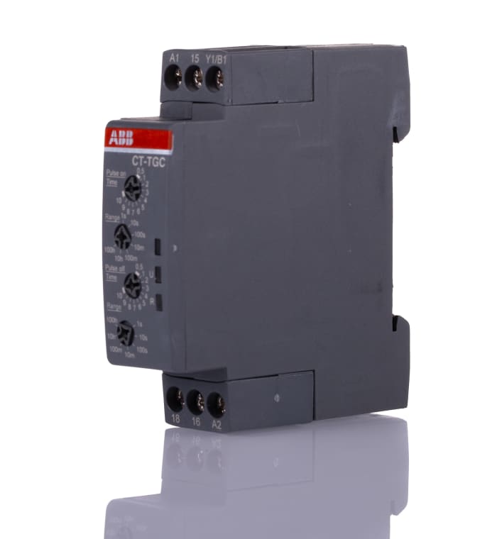1SVR508160R0000 ABB ABB CTC Series DIN Rail, SnapOn Timer Relay, 24