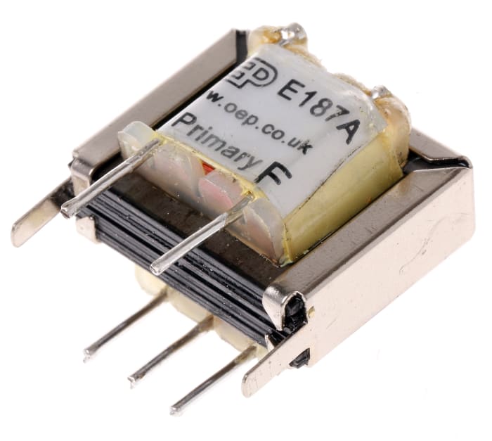 Audio transformátor, 800Ω, Průchozí otvor, 1:1CT, 20.5 x 17 x 16mm