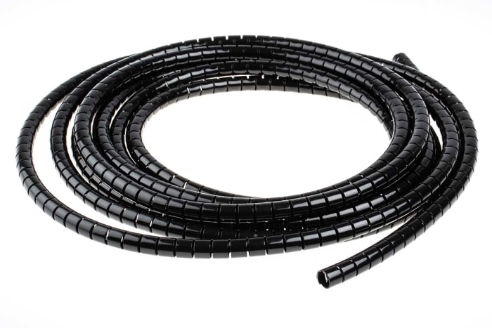 RS PRO Spiral Wrap, I.D 8mm, 10mm Nylon