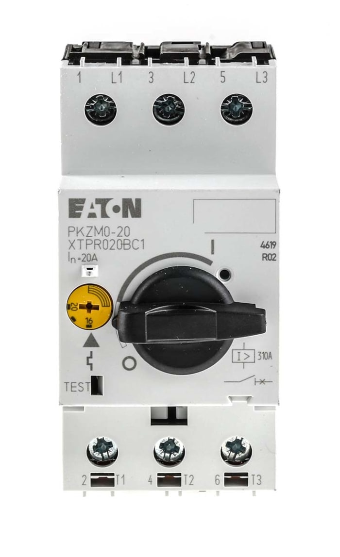 Eaton 16 → 20 A Motor Protection Circuit Breaker, 690 V ac