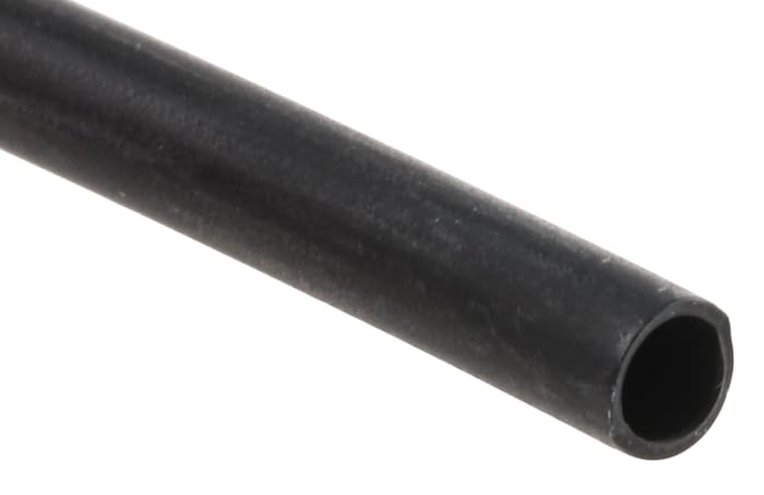 Gaine thermorétractable RS PRO, Diam. 2.4mm, Long. 1.2m, Rétreint 2:1, Noir