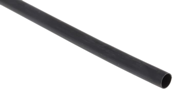 Gaine thermorétractable RS PRO, Diam. 4.8mm, Long. 1.2m, Rétreint 2:1, Noir